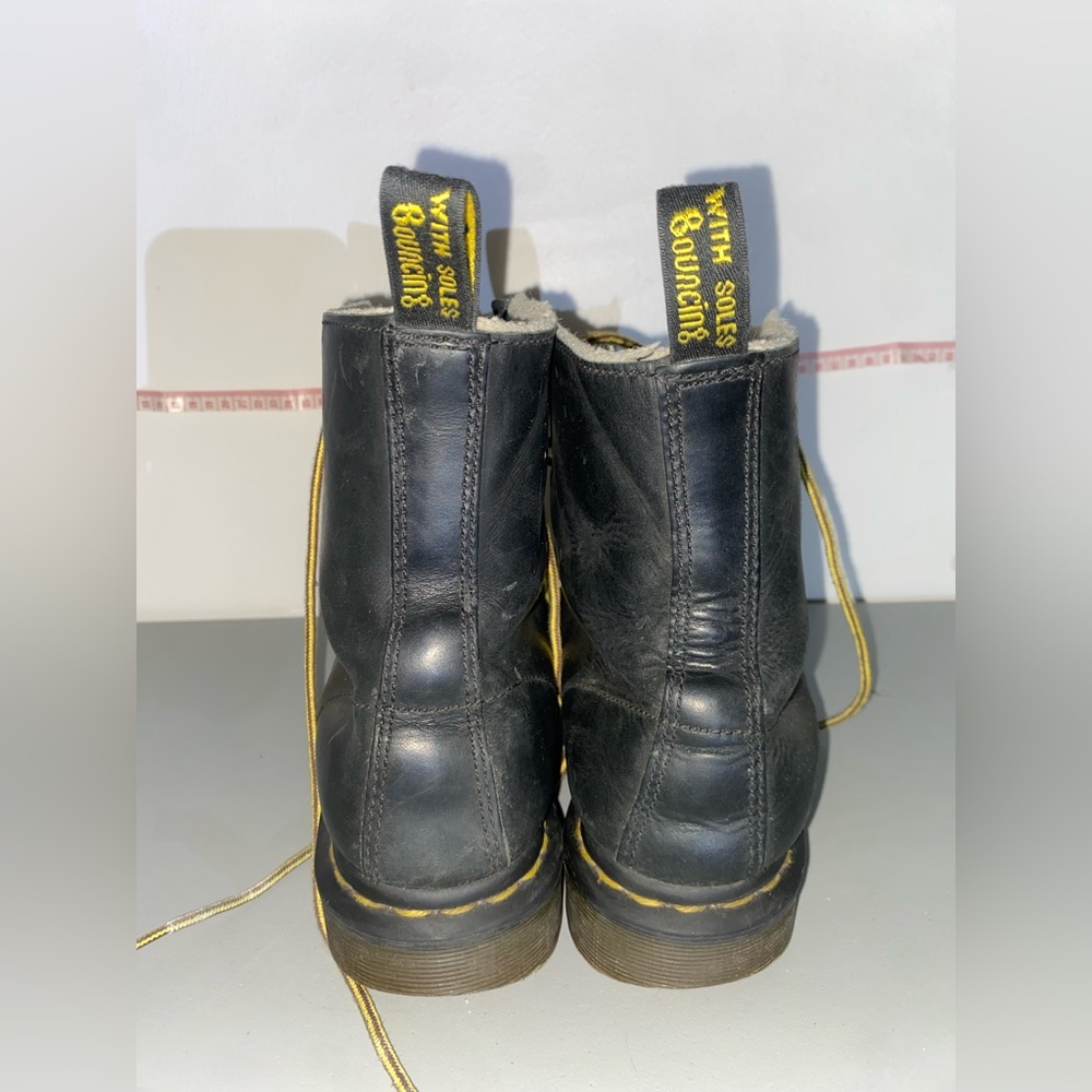 Dr. Martens Women's 1460 Serena Combat Leather Boot 8us - Picture 10 of 12